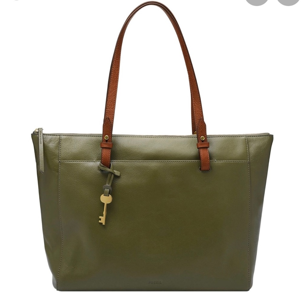 NWT FOSSIL Sage Green Rachel Tote